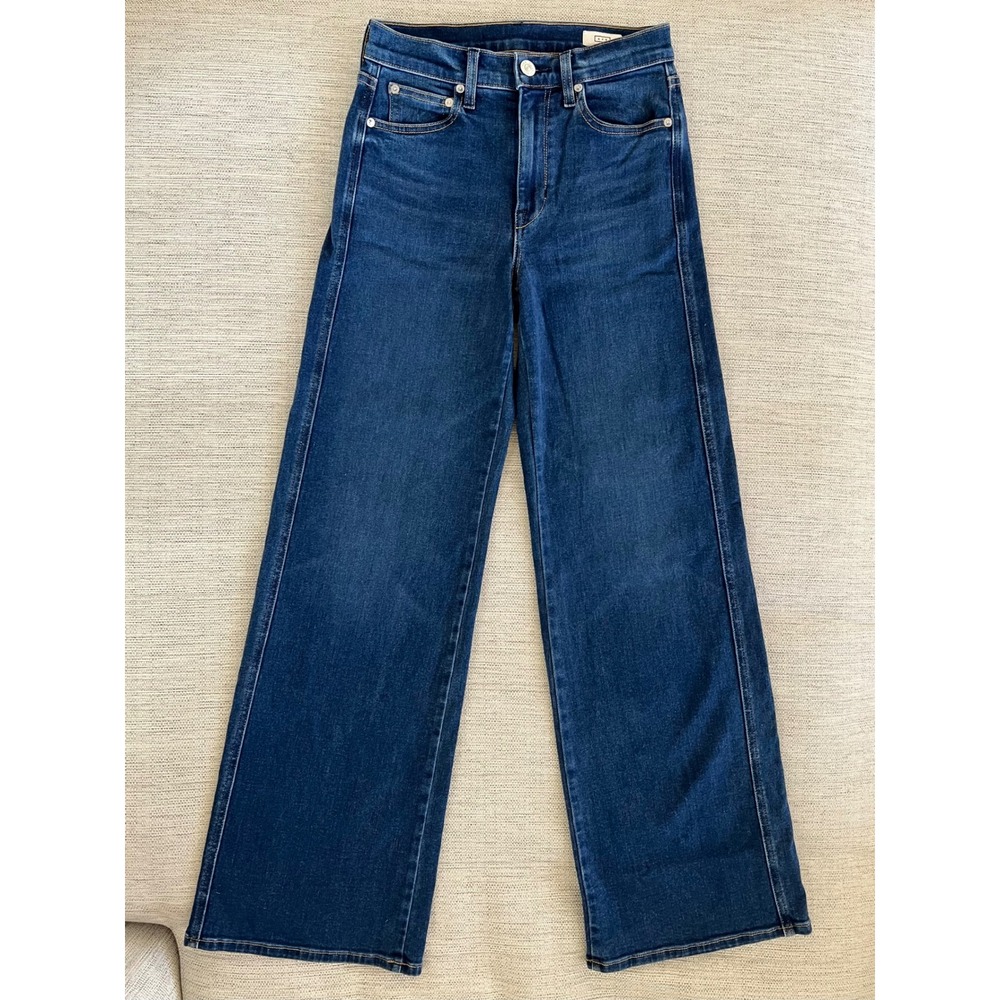 AYR The Dynamo Size 26 Sayonara Dark Wash Wide Leg High Rise Jeans Stretch - Picture 3 of 8